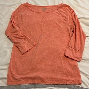 Orange Old Navy 3/4 Sleeve T Large